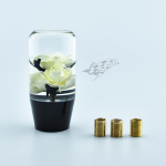 10cm Crystal Car Gear Knob Acrylic flower Car Gear head violetinė