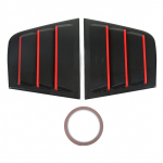 Side Window Louver Rustproof Simple tallation Anti Scratch Air Vent Scoop Shades Cover Blind 1 Pair Professional for Car juoda
