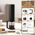 Ne&scaron;iojamas kapsulinis kavos aparatas: Automatinis belaidis &scaron;ildymas naudojimui patalpose/lauke 65*65*240mm
