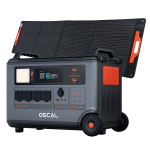 OSCAL PowerMax 6000 ne&scaron;iojama elektrinė 6000 W 3600 Wh LiFePO4 i&scaron;plečiamas saulės energijos generatorius su 4 x kintamos srovės lizdais 1*PM200 Plus