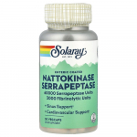 Solaray Nattokinazė Serrapeptazė VegCap, 30 vnt. 30 pcs - 1 ea