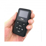 Ne&scaron;iojamas DAB+ radijas, MP3 grotuvas su Bluetooth, skirtas sportui, su FM ir laisvų rankų įranga