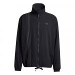 Adidas Madingas Seersucker Firebird Sportinis Džemperis Juodas Vyri&scaron;kas Streetwear JC7416 2XL