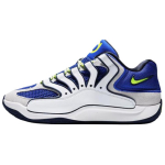 Nike KD 18 Neslystantys Atsparūs dilimui Žemi Krep&scaron;inio Bateliai Vyri&scaron;ki Balti Mėlyni HV1991-400