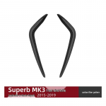 Skoda Superb MK3 2015-2019 Priekinio buferio vėjo deflektoriaus spoilerio lipdukas