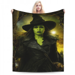 W-Wicked 2 Muzikinis Filmas Glinda Elphaba &Scaron;ilta Mink&scaron;ta Antklodė Vaikams Suaugusiems Pliu&scaron;inė Mesti Antklodė Pūkuota Lovatiesė Sofos Lovo Dangalas 180x230cm