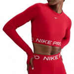 Nike Pro Moteri&scaron;kas ilgomis rankovėmis trumpas vir&scaron;us su Dri-FIT technologija FV5484-657 S