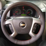 Chevrolet Epica 07-12 Captiva 13-17 rankomis siūta neslystanti automobilio vairo apdaila Pynė Natūrali oda Automobilio interjeras