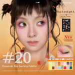 Cheeryep 16 spalvų akių &scaron;e&scaron;ėlių Qianyan plok&scaron;telė Blizgučiai Chameleoninė Matinė Perlamutrinė Blyksinčioji plok&scaron;telė 20 Fireworks