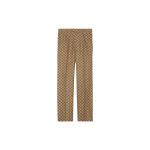 GUCCI Gg lininio audinio drobės kelnės 672087ZAM7G2580 48 ruda
