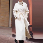 Moterų vilnos mi&scaron;inio oversized paltas 2026 Žiema Eleganti&scaron;kas pra&scaron;matnus Juodas Smėlio spalvos Pilkas Slim Fit trumpas ilgis Large abrikosas