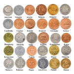 30 vnt / 15 vnt monetų kopijos i&scaron; 30 &scaron;alių proginių monetų 15pcs