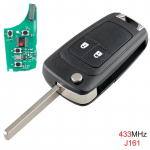 433 MHz 2 mygtukų nuotolinio valdymo pultas su ID46 mikroschema, skirta OPEL VAUXHALL
