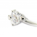 Bague argent 'Love Sweet Love' blanc