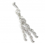 Les Tr&eacute;sors De Lily [H9387] - Body Piercing 'D&eacute;esse' blanc balta