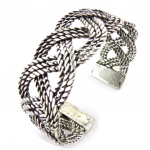 Les Tr&eacute;sors De Lily [J6866] - Bracelet Cr&eacute;ateur 'Cun&eacute;gonde' Argent&eacute; sidabras