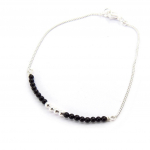 Les Tr&eacute;sors De Lily [K1802] - Bracelet Argent 'Mineralia' onyx