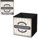 Les Tr&eacute;sors De Lily [Q4496] - Cube de rangement 'Barbershop' beige gris - 31x31 cm smėlis