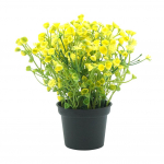 Žydinčios puok&scaron;tės dirbtinių gėlių bonsai scenos sodo vestuvių vakarėlio dekoras geltona