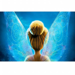 5d deimantinis paveikslas kryželiu siuvinėjimas deimantinis siuvinėjimas animacinis filmas Fairy Tinker Bell Visas apvalus 20X30CM