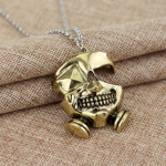 Anime Tokyo Ghoul karoliai Kaneki kaukė pakabukas Cosplay karoliai vyrams gerbėjų dovana auksas