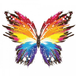 Kvadratinis / apvalus deimantinis 5D &bdquo;pasidaryk pats&ldquo; deimantinis paveikslas &bdquo;dažytas drugelis&ldquo; rankų darbo siuvinėjimo menas kryželiu dygsnio mozaikos dekoravimo dovana Full Square (20X30CM)