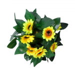 20 LED saulėgrąžų styginių pasakų lempučių, USB baterijų maitinamų vynmedžių lempučių Kalėdų girliandos lapų &scaron;viestuvų, skirtų vestuvių vakarėliui USB 20LED 250cm tamsiai žalia spalva