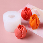 Nauja rožinė silicio 3D muilo formų torto dekoravimo rankinė dervos molio žvakių forma