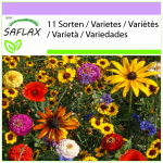 SAFLAX &ndash; Easy Care vaikų sodo mi&scaron;inys &ndash; 1000 sėklų &ndash; 11 laukinių gėlių mi&scaron;inių