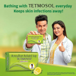 Pack of 8 X Tetmosol Medicated Soap 100 gm fights skin infections, itching with lime