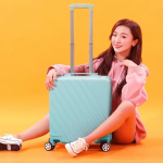 2 vnt. / RINKINYS Kelioninis lagaminas 18''20 colių sukiojantis bagažo vežimėlis, krep&scaron;ys, moteri&scaron;kas bagažo rinkinys su kosmetikos krep&scaron;iu