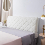 Prabangus mink&scaron;tas, storas aksominis dygsniuotas galvūgalio užvalkalas, viskas įskaičiuota, trumpas pliu&scaron;inis dygsniuotas lovos galvos apdangalas Vienspalvis atlo&scaron;o užvalkalas W160 x H70cm