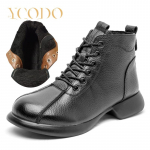 Moteri&scaron;ki batai &Scaron;ilti ir patogūs mink&scaron;tu padu karvės odos auliniai batai žiemą 41