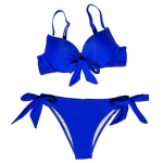 Spagečių petne&scaron;ėlės V formos i&scaron;kirpte be nugaros seksualus bikinis auk&scaron;tu juosmeniu suri&scaron;tos liemenėlės kelnaitės maudymosi kostiumėlis paplūdimio drabužiai L raudona