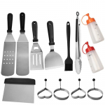 13 vnt kepsninės įrankių rinkinys, nerūdijančio plieno kepsnių kastuvas kepimo kau&scaron;elių &scaron;epetėlių derinio rinkinys