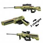 200 vnt. 3 viename statybinių blokų pistoleto modelis gali pakeisti 3 formas, statybinių blokų žaislai, plytų žaislas, vaikai, edukaciniai, berniukai, dėlionės, dovanos, ginklai, sujungiantys žaislus