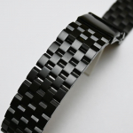 &Scaron;lifuoto nerūdijančio plieno laikrodžio apyrankė 18mm 20mm 22mm 24mm kieto metalo pakaitinė apyrankė vyri&scaron;ka juoda sidabrinė laikrodžio apyrankė 18mm