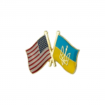 Nikitas UKRAINA FLAG 1 colio / 25 mm mygtuko ženklelis Smeigtuko ženklelio palaikymas Ukrainoje One Size