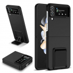 Skirtas &bdquo;Galaxy Z Flip 3&ldquo; dėklui su įmontuotu laikikliu fotoaparato apsauga nuo pir&scaron;tų atspaudų, &scaron;arvų dangtelis &bdquo;Samsung Flip 4 5g&ldquo; for Galaxy Z Flip 3 juoda