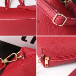 Keturių rinkinių rankinės pečių krep&scaron;iai Keturių dalių krep&scaron;ys Crossbody Piniginės krep&scaron;iai RD raudona