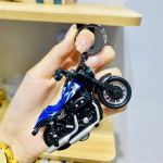 Hip hop motociklo veiksmo figūrėlės raktų pakabukas automobilio pakabukas animacinio filmo krep&scaron;io kabantis dekoracija mėlyna
