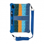 Skirtas Xiaomi Mi Pad 6 Pro dėklui Mink&scaron;tas burbulinis silikoninis dangtelis vaikams, skirtas MiPad 5 Pro 2021 11 colių plan&scaron;etinio kompiuterio stovo dėklas su peties dirželiu