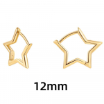 Madingi Paprasti Nerūdijančio plieno Lygūs Star Hoop Auskarai Moteri&scaron;ki Minimalistiniai Lankai Huggie Ausų sagtis Auskarai Korėjos papuo&scaron;alai Dovana