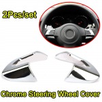 Skirta VW Golf MK6 Polo Eos Jetta Caddy Touran Bora chromo vairo dangčio apdaila 2009 2010 2011 2012 2013 2014 Automobilių dalys Salono priedai Stilius sidabras