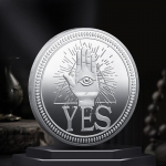 Taip arba Ne Numatymo sprendimo moneta, varinė moneta, suvenyrinė proginė moneta D/1pc