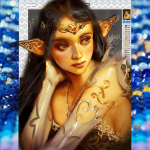 5D deimantų tapyba Visas deimantinis elfų mergaitės deimantinis paveikslas rankų darbo deimantinis mozaikos tapyba namų dekoravimas Full Round 20X30CM