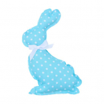 Ki&scaron;kučio kim&scaron;tos lėlės lankelio mazgas Rankų darbo audinys, paprastas kaspinas, žavingas scenos i&scaron;dėstymas PP medvilnė Linksmų Velykų triu&scaron;is ežero mėlyna spalva