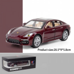 1/24 mastelio Panamera modelio automobilinis žaislas, cinko lydinio i&scaron;traukiamas atgal Žaislinis automobilis su garsu ir &scaron;viesa vaikams, berniukui, mergaitei 1/24-20.5x9x5.8cm raudona