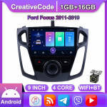 Android Car Radio, skirtas Ford Focus 3 Mk3 2011-2019 Multimedijos vaizdo grotuvas GPS navigacija WIFI 2+32GB