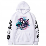 Anime Hoodies Demon Slayer Hoodie Oversize Vyri&scaron;ki megztiniai su gobtuvu Unisex marginti megztiniai Gatvės drabužiai vyri&scaron;ki drabužiai XXXL